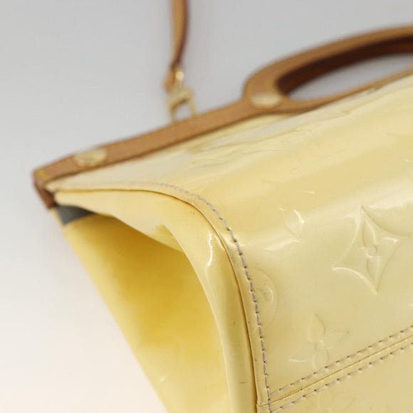 LOUIS VUITTON Monogram Vernis Roxbury Drive Tas 2Way Perle M91374 Auth LNZ982