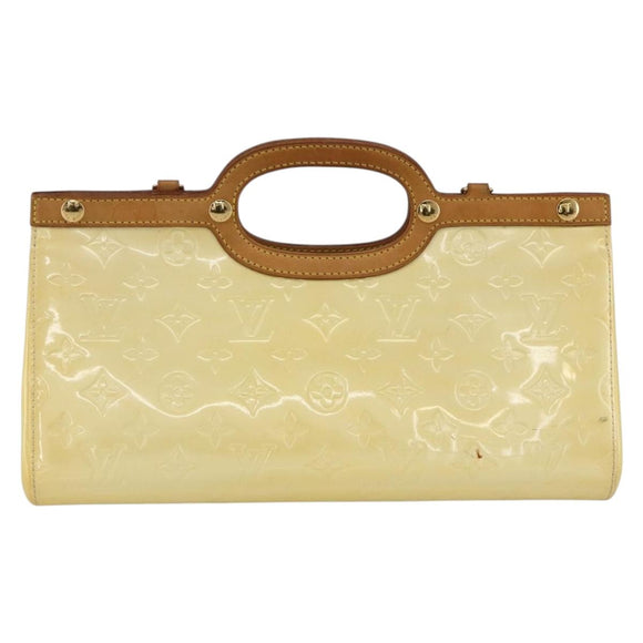 LOUIS VUITTON Monogram Vernis Roxbury Drive Tas 2Way Perle M91374 Auth LNZ982