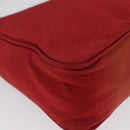 PRADA Hand Bag Nylon Red Silver Auth LNZ983-8