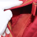 PRADA Hand Bag Nylon Red Silver Auth LNZ983-11
