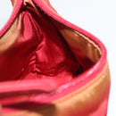 PRADA Hand Bag Nylon Red Silver Auth LNZ983-20