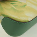 Salvatore Ferragamo Gancini Shoulder Bag Leather Green Gold Auth LNZ984A-10