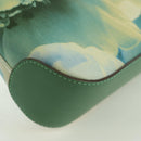 Salvatore Ferragamo Gancini Shoulder Bag Leather Green Gold Auth LNZ984A-12