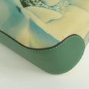 Salvatore Ferragamo Gancini Shoulder Bag Leather Green Gold Auth LNZ984A-13