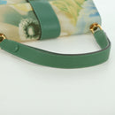 Salvatore Ferragamo Gancini Shoulder Bag Leather Green Gold Auth LNZ984A-7