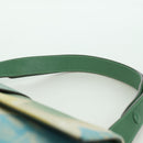 Salvatore Ferragamo Gancini Shoulder Bag Leather Green Gold Auth LNZ984A-8