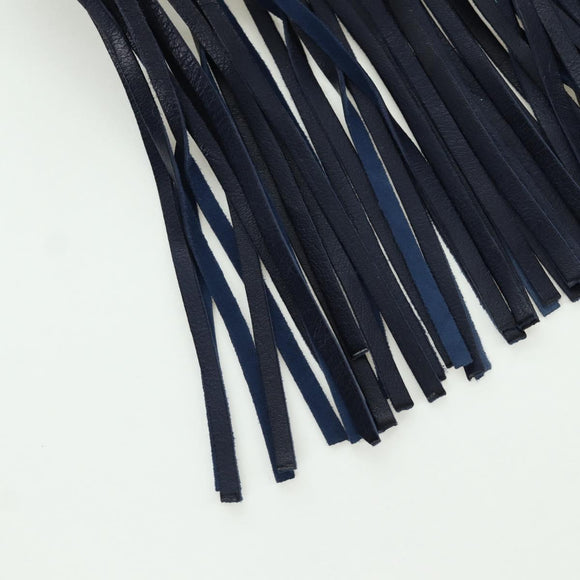 PRADA Shoulder Bag Nylon Navy Gold Auth LNZ987A