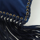 PRADA Shoulder Bag Nylon Navy Gold Auth LNZ987A-18