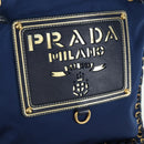 PRADA Shoulder Bag Nylon Navy Gold Auth LNZ987A-21