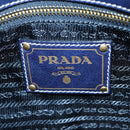PRADA Shoulder Bag Nylon Navy Gold Auth LNZ987A-22