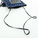 PRADA Shoulder Bag Nylon Navy Gold Auth LNZ987A-7