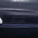 MCM Vicetos Logogram Hand Bag PVC Leather 2way White Gold Auth LNZ988A-23