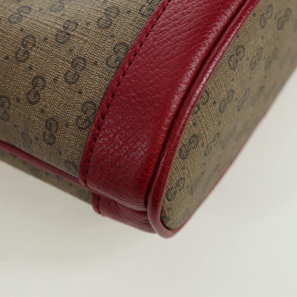 GUCCI Micro GG Supreme Fujiko-Pro Bag PVC Beige Gold 647801 Auth LNZ989SAM