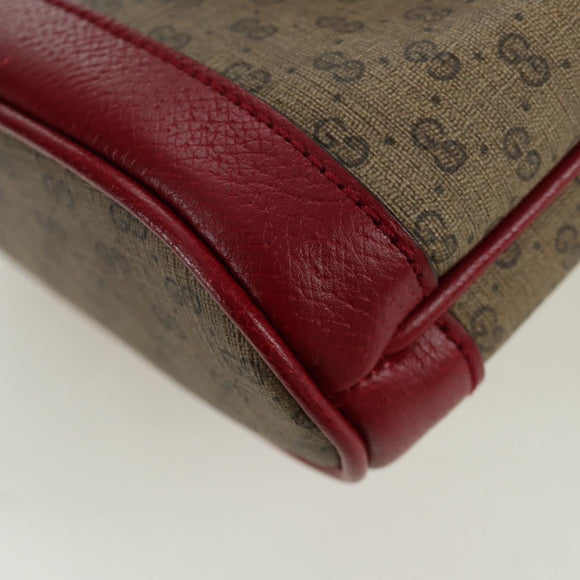 GUCCI Micro GG Supreme Fujiko-Pro Bag PVC Beige Gold 647801 Auth LNZ989SAM