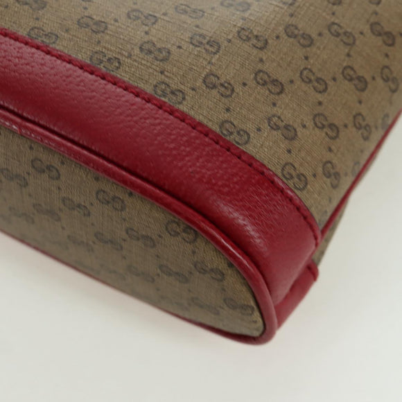GUCCI Micro GG Supreme Fujiko-Pro Bag PVC Beige Gold 647801 Auth LNZ989SAM