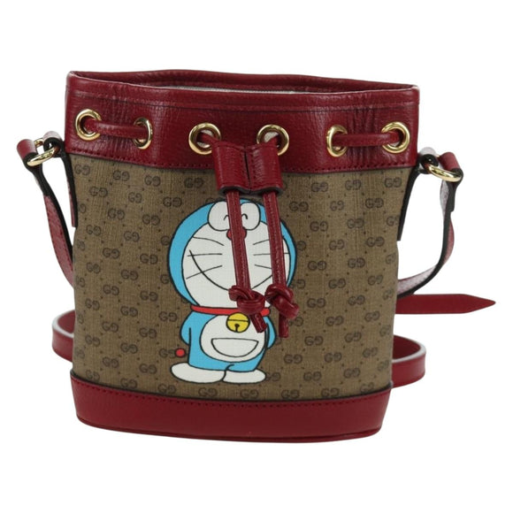 GUCCI Micro GG Supreme Fujiko-Pro Bag PVC Beige Gold 647801 Auth LNZ989SAM