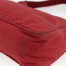 PRADA Hand Bag Nylon Red Silver Auth LNZ991-15