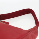 PRADA Hand Bag Nylon Red Silver Auth LNZ991-8