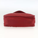 PRADA Hand Bag Nylon Red Silver Auth LNZ991-5