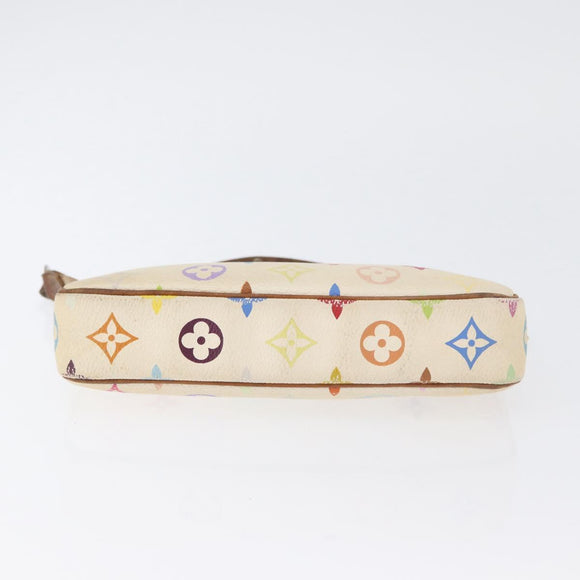 LOUIS VUITTON Multicolor Pochette Accessoires Beutel Weiß M92649 Original LNZ992