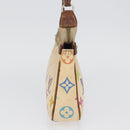LOUIS VUITTON Multicolor Pochette Accessoires Pouch White M92649 Auth LNZ992-3