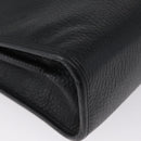 Christian Dior Shoulder Bag Leather Black Gold Auth LNZ994-17