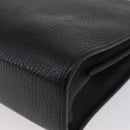 Christian Dior Shoulder Bag Leather Black Gold Auth LNZ994-18