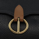 Christian Dior Shoulder Bag Leather Black Gold Auth LNZ994-19