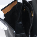 Christian Dior Shoulder Bag Leather Black Gold Auth LNZ994-20