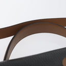 Christian Dior Shoulder Bag Leather Black Gold Auth LNZ994-14