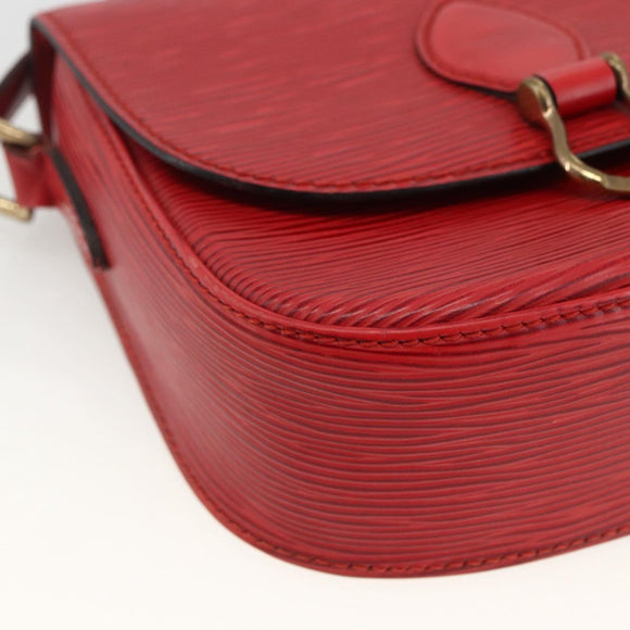 LOUIS VUITTON Epi Saint Cloud PM Shoulder Bag Red M52217 LV Auth LNZ995