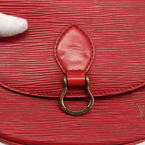 LOUIS VUITTON Epi Saint Cloud PM Shoulder Bag Red M52217 LV Auth LNZ995