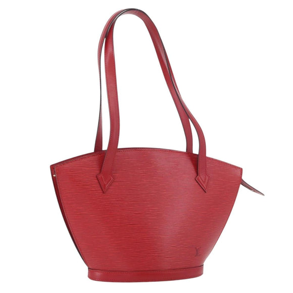 LOUIS VUITTON Epi Saint Jacques Poignees Long Hand Bag Red M52337 Auth LNZ996