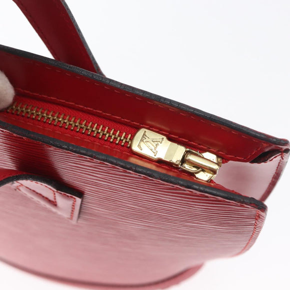 LOUIS VUITTON Epi Saint Jacques Poignees Long Hand Bag Red M52337 Auth LNZ996