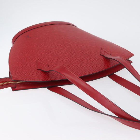 LOUIS VUITTON Epi Saint Jacques Poignees Long Hand Bag Red M52337 Auth LNZ996