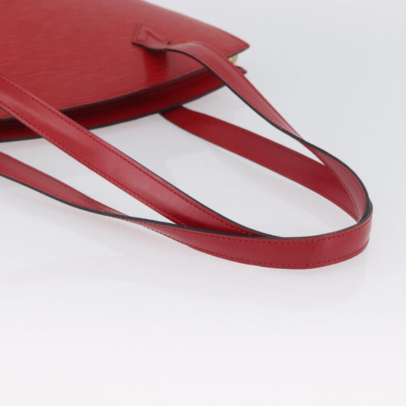 LOUIS VUITTON Epi Saint Jacques Poignees Long Hand Bag Red M52337 Auth LNZ996