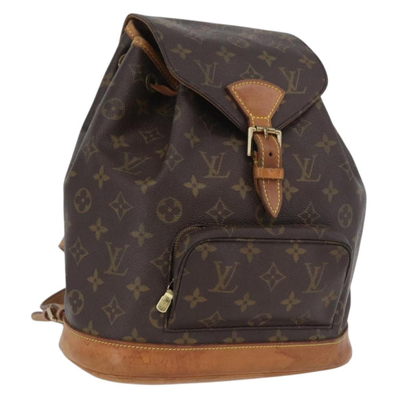 LOUIS VUITTON Monogram Montsouris MM Backpack M51136 LV Auth LNZ999A
