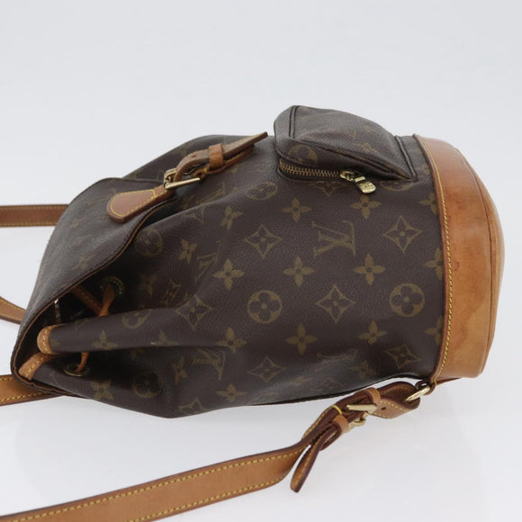 LOUIS VUITTON Monogram Montsouris MM Backpack M51136 LV Auth LNZ999A
