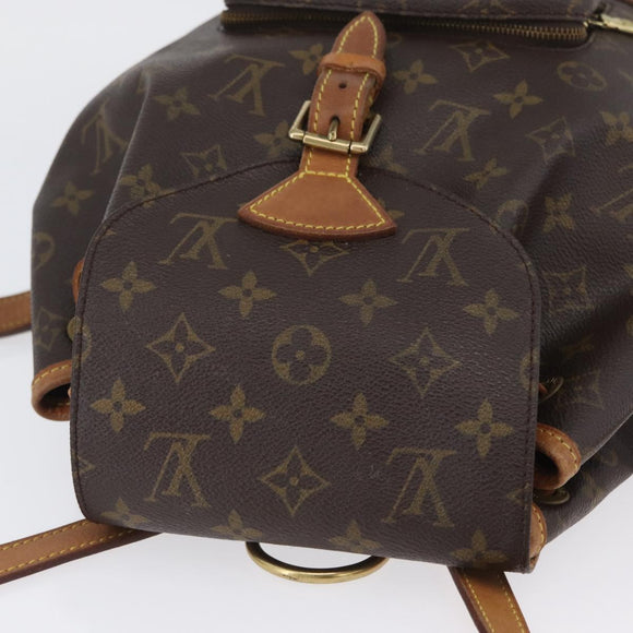 LOUIS VUITTON Monogram Montsouris MM Backpack M51136 LV Auth LNZ999A