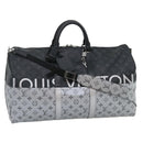 LOUIS VUITTON Eclipse Split Keepall Bandouliere 50 Boston Bag M43817 Auth 67489S-1