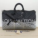 LOUIS VUITTON Eclipse Split Keepall Bandouliere 50 Boston Bag M43817 Auth 67489S-12