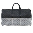 LOUIS VUITTON Eclipse Split Keepall Bandouliere 50 Boston Bag M43817 Auth 67489S-2