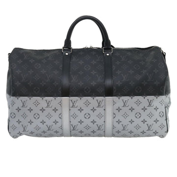 LOUIS VUITTON Eclipse Split Keepall Bandouliere 50 Boston Bag M43817 Auth 67489S - 0