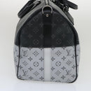 LOUIS VUITTON Eclipse Split Keepall Bandouliere 50 Boston Bag M43817 Auth 67489S-4