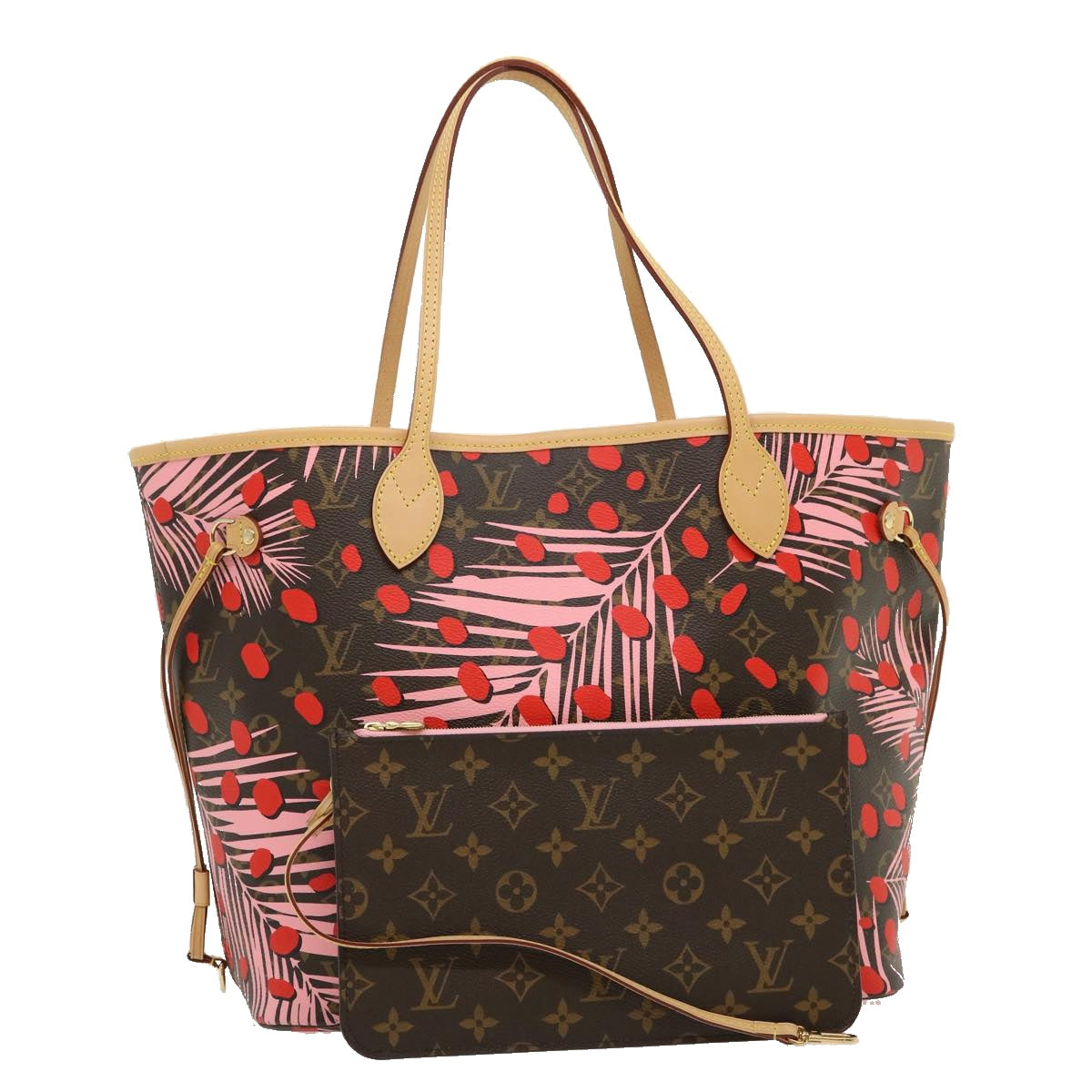 LOUIS VUITTON Monogram Jungle Dot Neverfull MM Tote Bag M41979 LV Auth 67490S