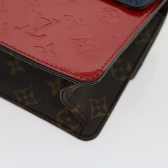 LOUIS VUITTON Vernis Wynwood Shoulder Bag Red scarlet M90517 LV Auth lt554SM
