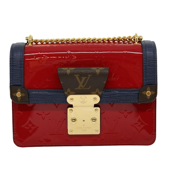 LOUIS VUITTON Vernis Wynwood Shoulder Bag Red scarlet M90517 LV Auth lt554SM