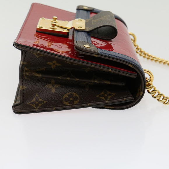 LOUIS VUITTON Vernis Wynwood Shoulder Bag Red scarlet M90517 LV Auth lt554A