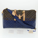LOUIS VUITTON Monogram split Keepall Bandouliere 50 Boston Bag  M43861 67497S-12