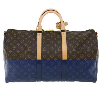 LOUIS VUITTON Monogram split Keepall Bandouliere 50 Boston Bag  M43861 67497S - 0